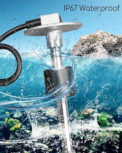 Miniatura 2 de Unidad de Envío de Combustible Marino de 240-33ohm, 7" (180mm), Sensor de Combustible con Sensor de Alta Precisión de 10mm, Resistente al Agua IP67,