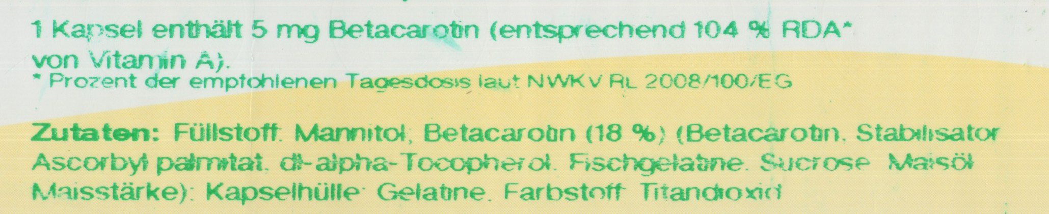 Bios Carotin 5 mg, 100 Kapseln, 1er Pack (1 x 27 g)