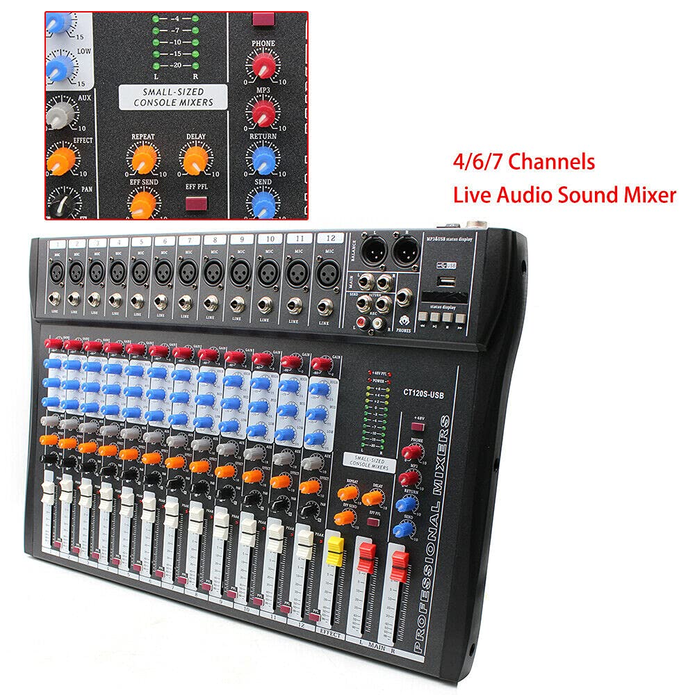 ammoon 12チャンネル ミキサー CT-120S USB Amazon.co.jp: プロフェッショナルオーディオミキサー コンピューター