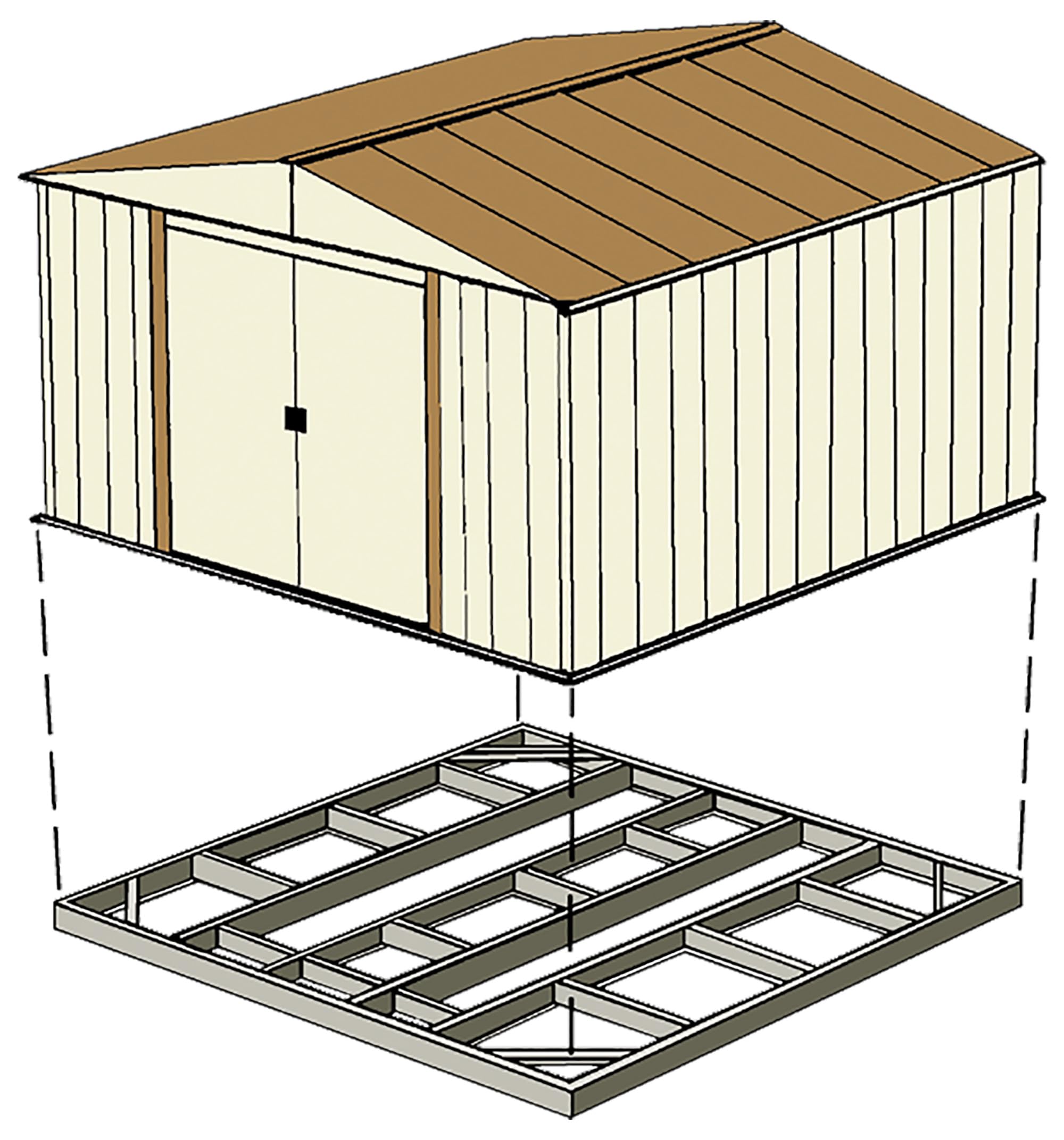 10 X 12 Shed Foundation 10x12 Sheds For Sale | Usage Ideas, Cost, And