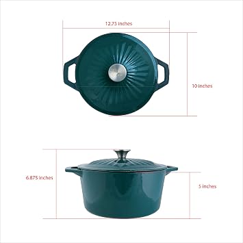 Taste of Home 5-quart Enameled Cast Iron Dutch Oven with Lid