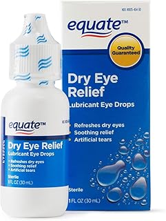 equate comfort gel lubricant eye drops Equate, Lubricant Eye Drops, Preservative-Free, 0.1 oz., 30 Count HSA/FSA  Eligible