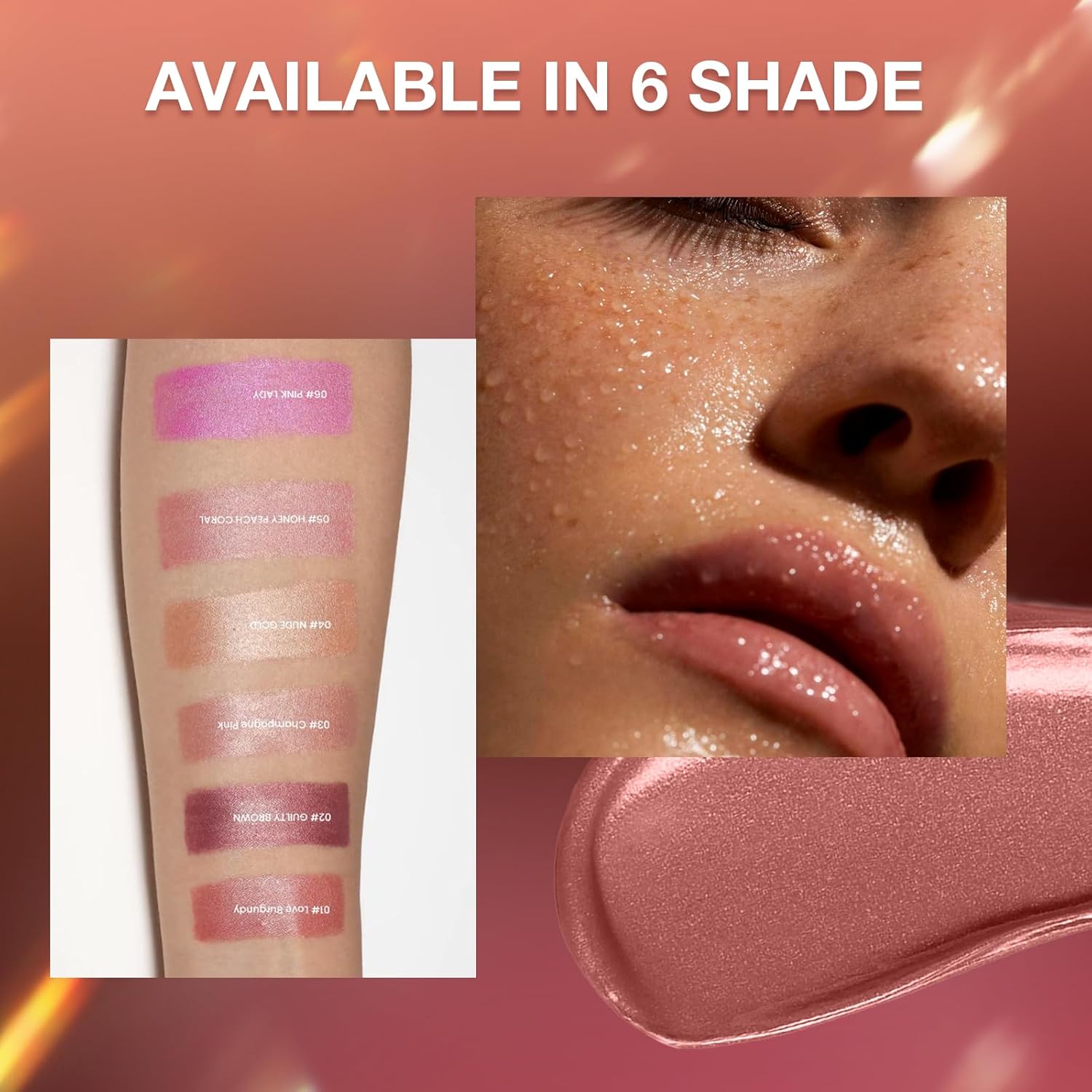 BEAUTY SEARCHER Lipstick, Metallic Shine Finish Lip Balm Glossy Hydrating Nude Velvet Red Long-Lasting Moisturisation Luxury Lip Stick Makeup # 05 Honey Peach Coral 6 BEAUTY SEARCHER Lipstick, Metallic Shine Finish Lip Balm Glossy Hydrating Nude Velvet Red Long-Lasting Moisturisation Luxury Lip Stick Makeup # 05 Honey Peach Coral