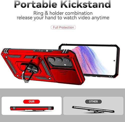 Miniatura 4 de Funda para Samsung Galaxy A54 5G, Galaxy A54 5G con protector de pantalla y funda para cámara, grado militar 16 pies, a prueba de caídas, a prueba