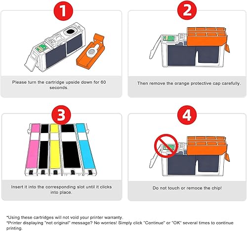 Miniatura 6 de PGI-250XL - Cartuchos de tinta compatibles con Canon 250 251 XL PGI-250 CLI-251 Cannon 250XL 251XL Uso con PIXMA MX922 MX920 IX6820 IP8720 MG5420