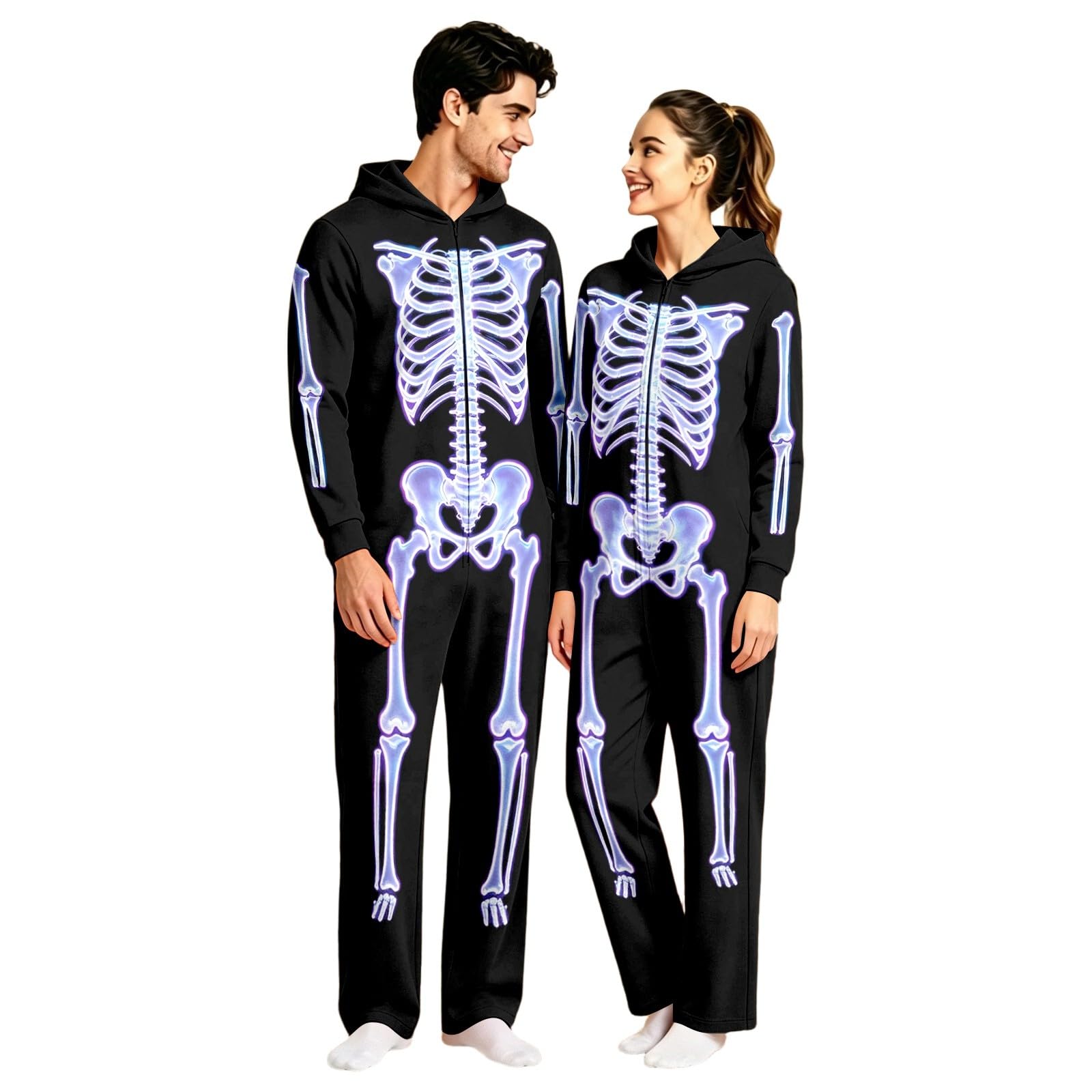 Generisch Onesie Costume Panda Kostüm Kostüme Für Erwachsene Halloween Pyjama Kuschel Jumpsuit Damen Kuschelanzug Pijama Women Herren Lustig Kigurumi Kuschelig