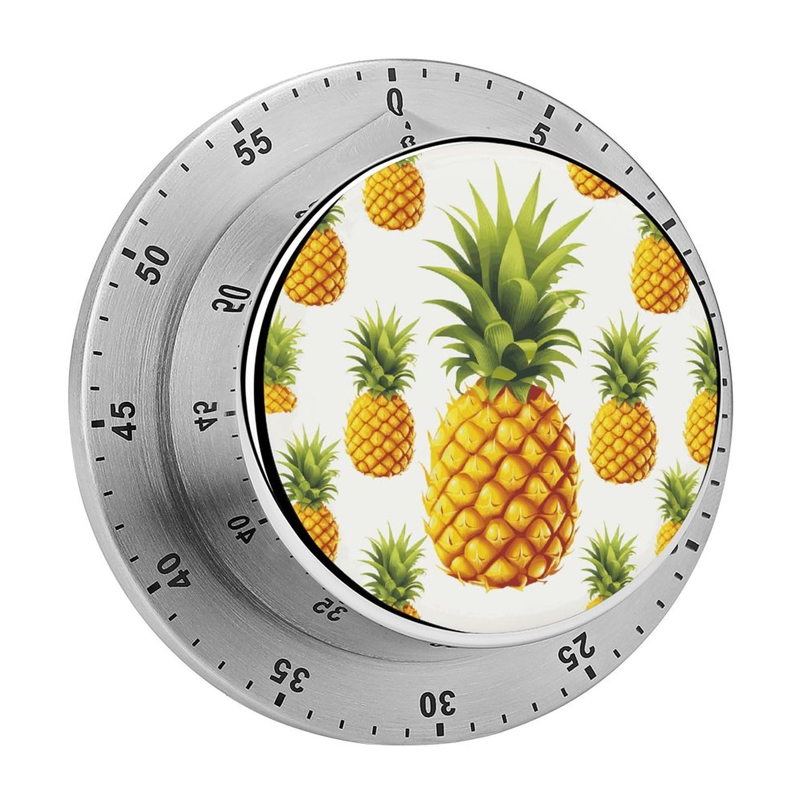 Compte à rebours cuisine ananas jaune pour ne plus rater vos cuissons