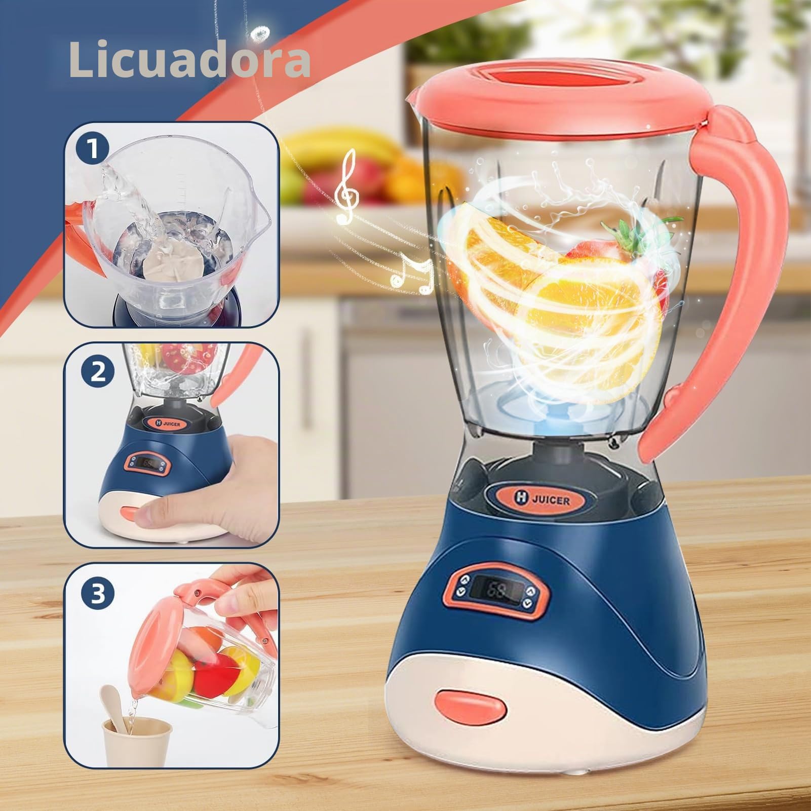 cocinita Infantil como Regalo cumpleaños niños, Cocina Juguete con Juguetes niña, Juguetes niños 2 3 4 5 6 7 8 años