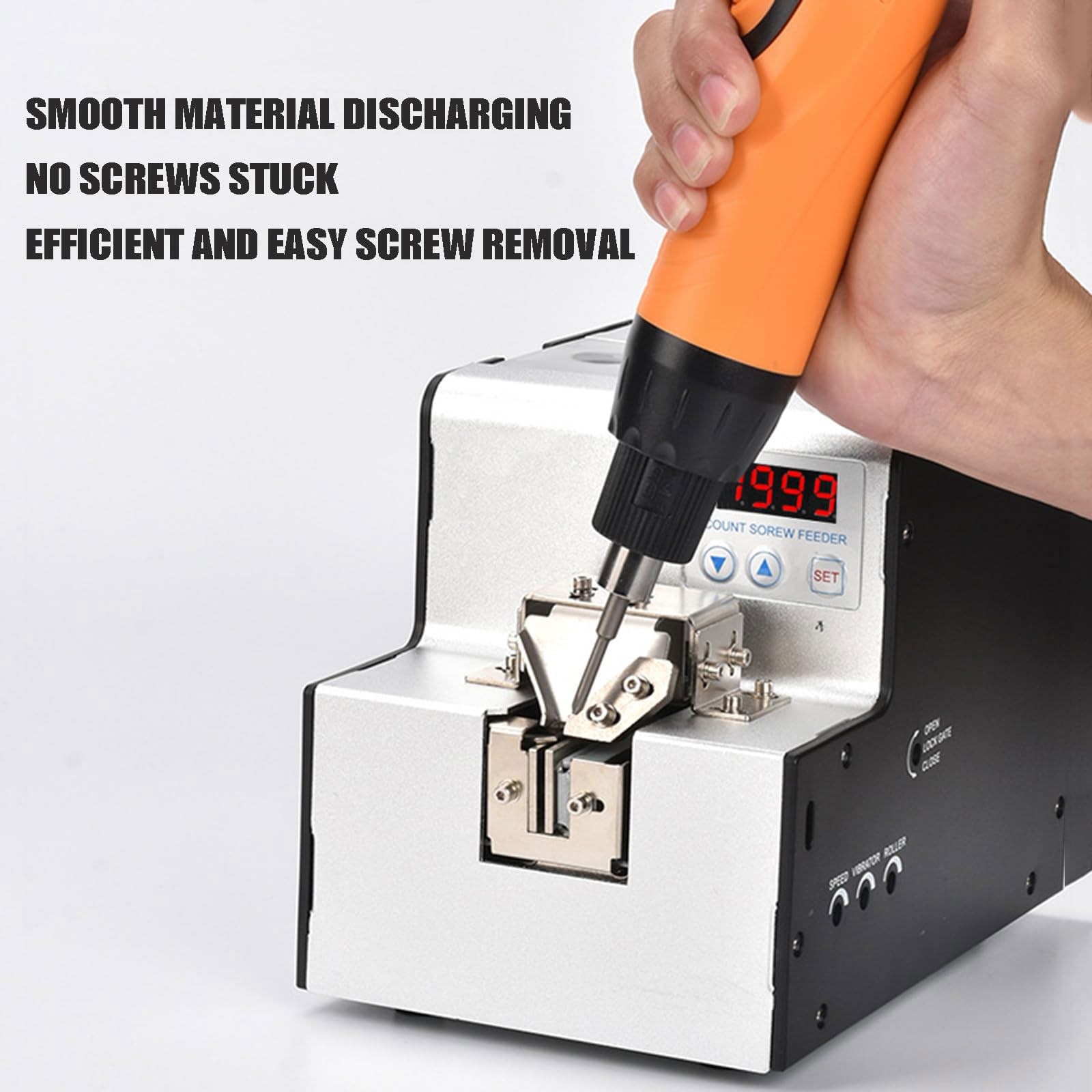 Máquina automática de conteo de tornillos con alimentador, 1-5 mm de diámetro, longitud < 20 mm, para montaje en taller