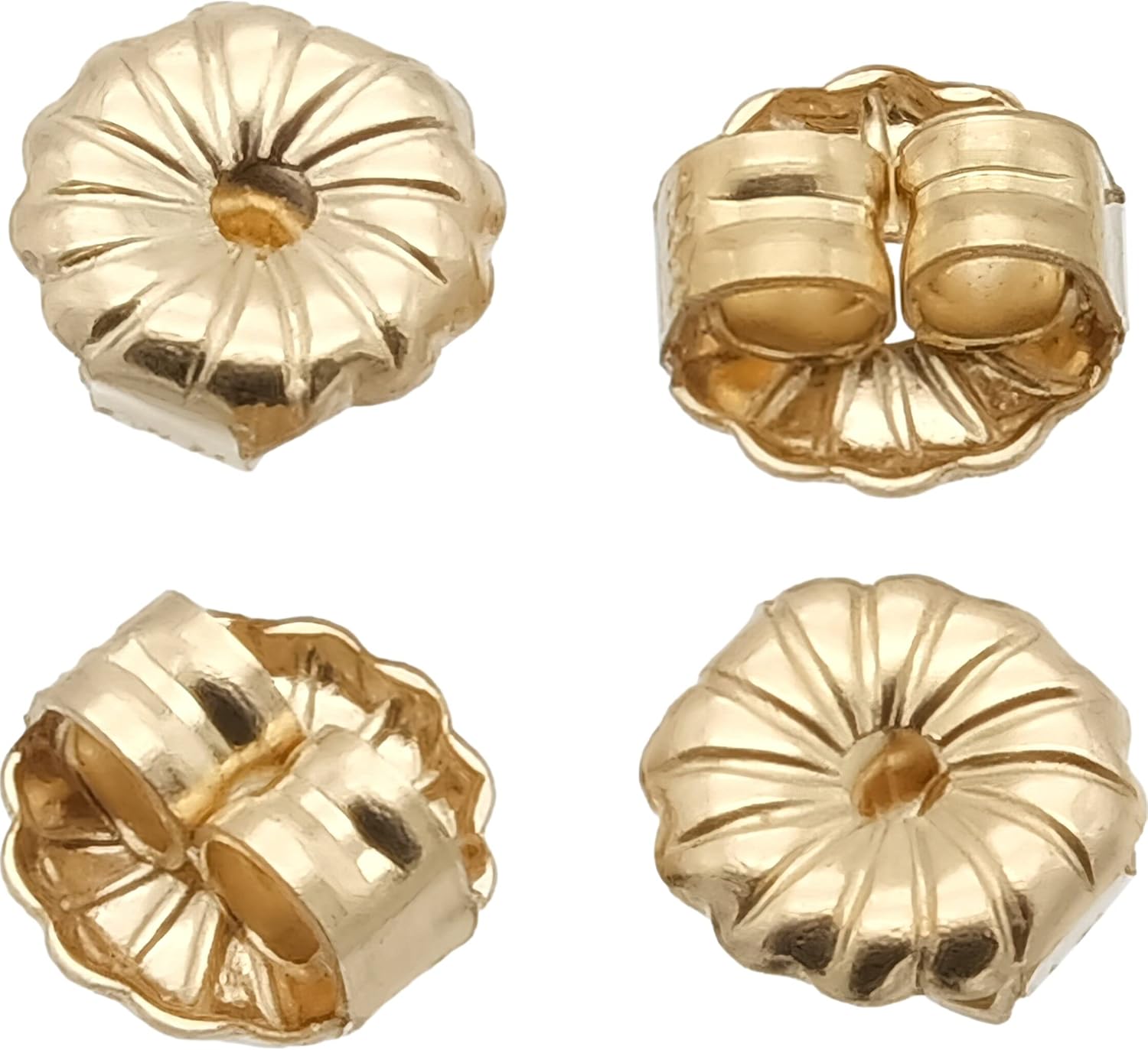 4 14K Gold Friction Earring Backs
