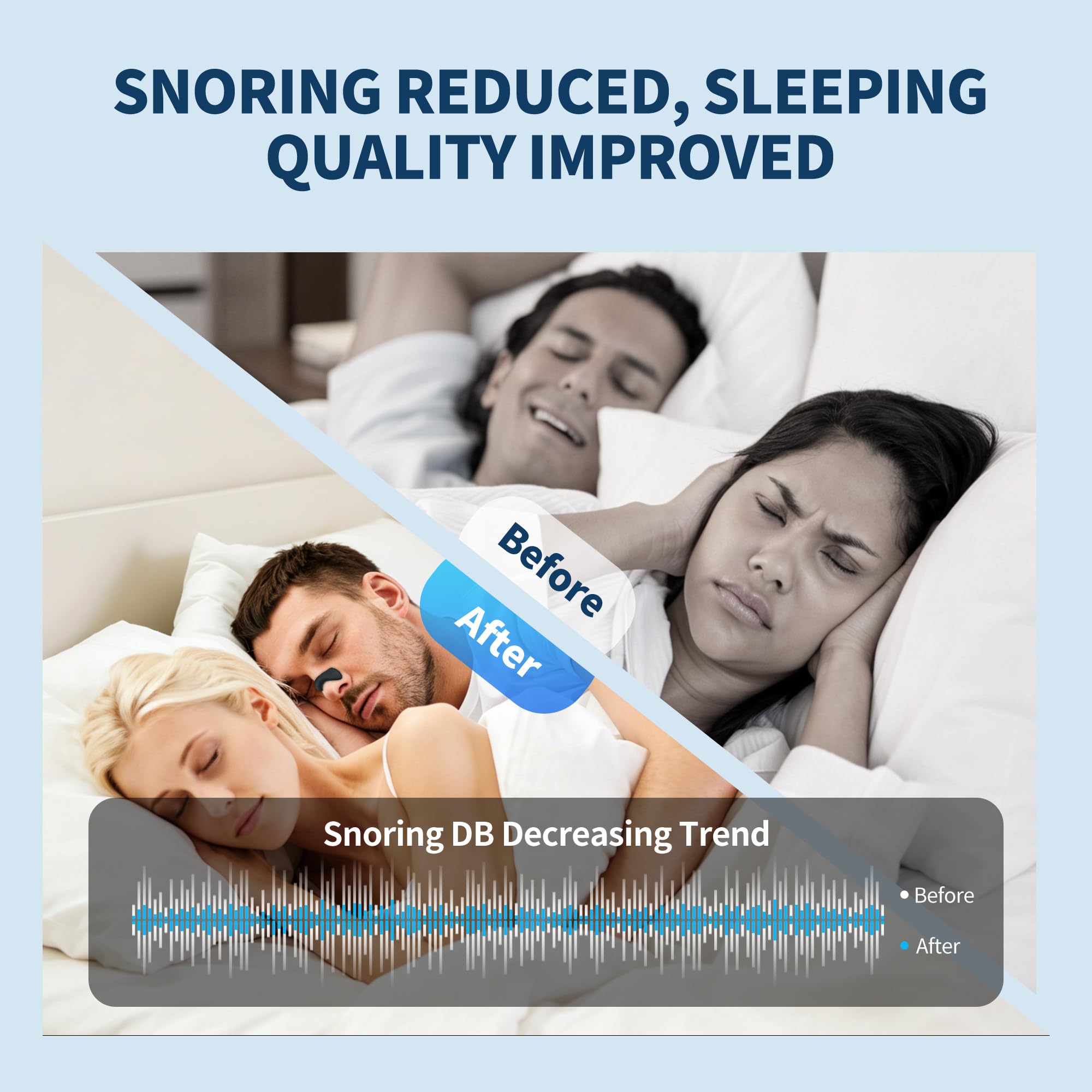 Anti Snoring Nose Clips kit, Nasal Strips for Sleep 4 Sizes 60 Tabs — Amazon image 7