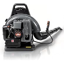 72CC Backpack Blower, Gas Powered Leaf Blower with 230 MPH 760 CFM for Commercial Lawn Care, Yard Debris &amp; Snow Removal (Grey)
