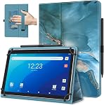 TiMOVO Universal Case for 10.1 Inch Android Tablet with Pen Loop, Lightweight Folding Stand Cover with Hand Strap for All 9.6"-11" Touchscreen Tablet, Black