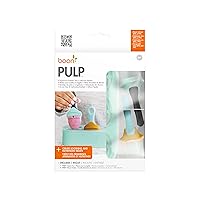 Vista 8 de Boon PULP Bandeja de silicona para congelador, incluye bandeja de silicona y tapa con 2 comederos de silicona PULP para bebés, almacenamiento