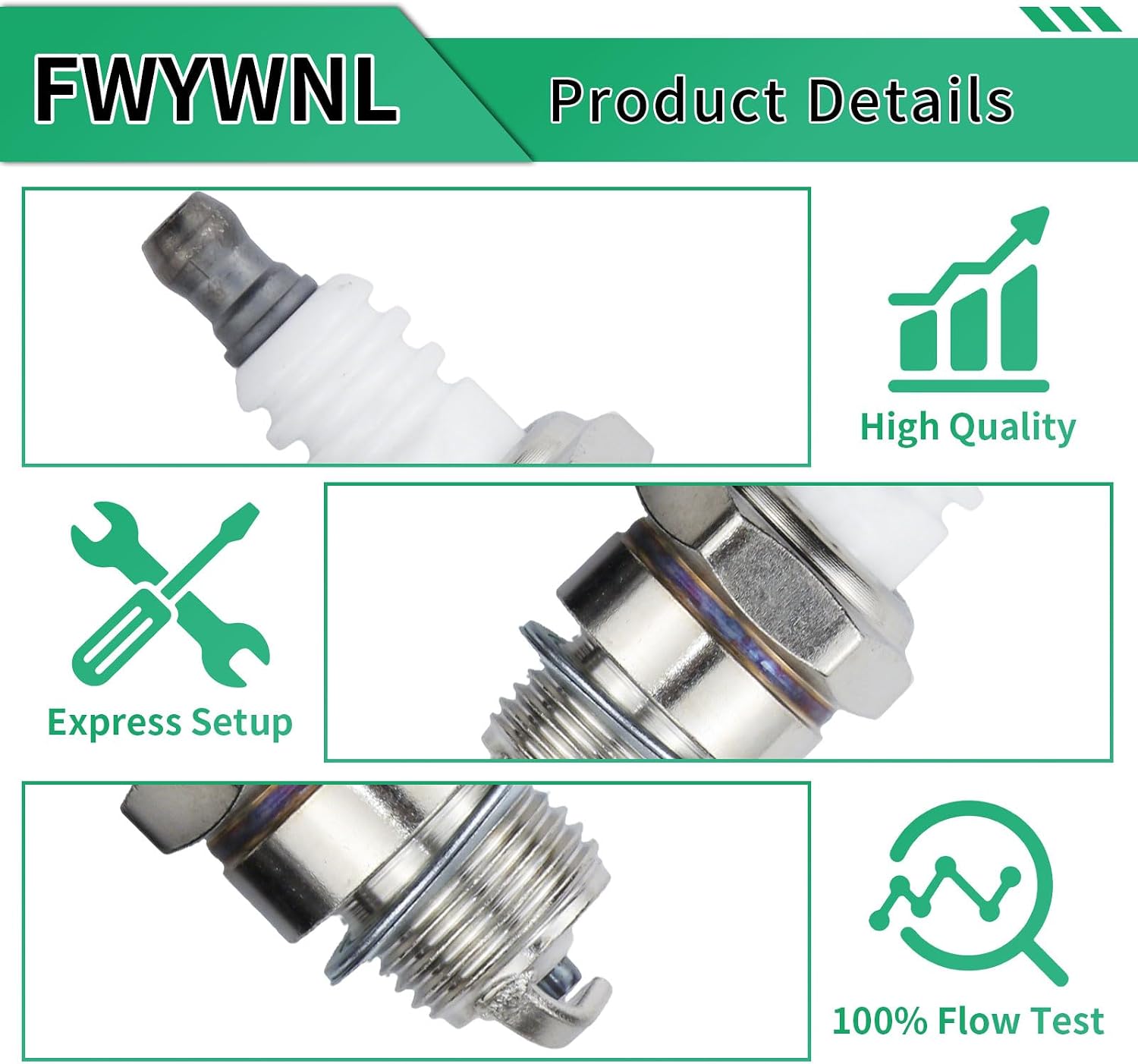 577484001 HQT-1 HH Spark Plug for Husqvarna 455 Rancher, 455E