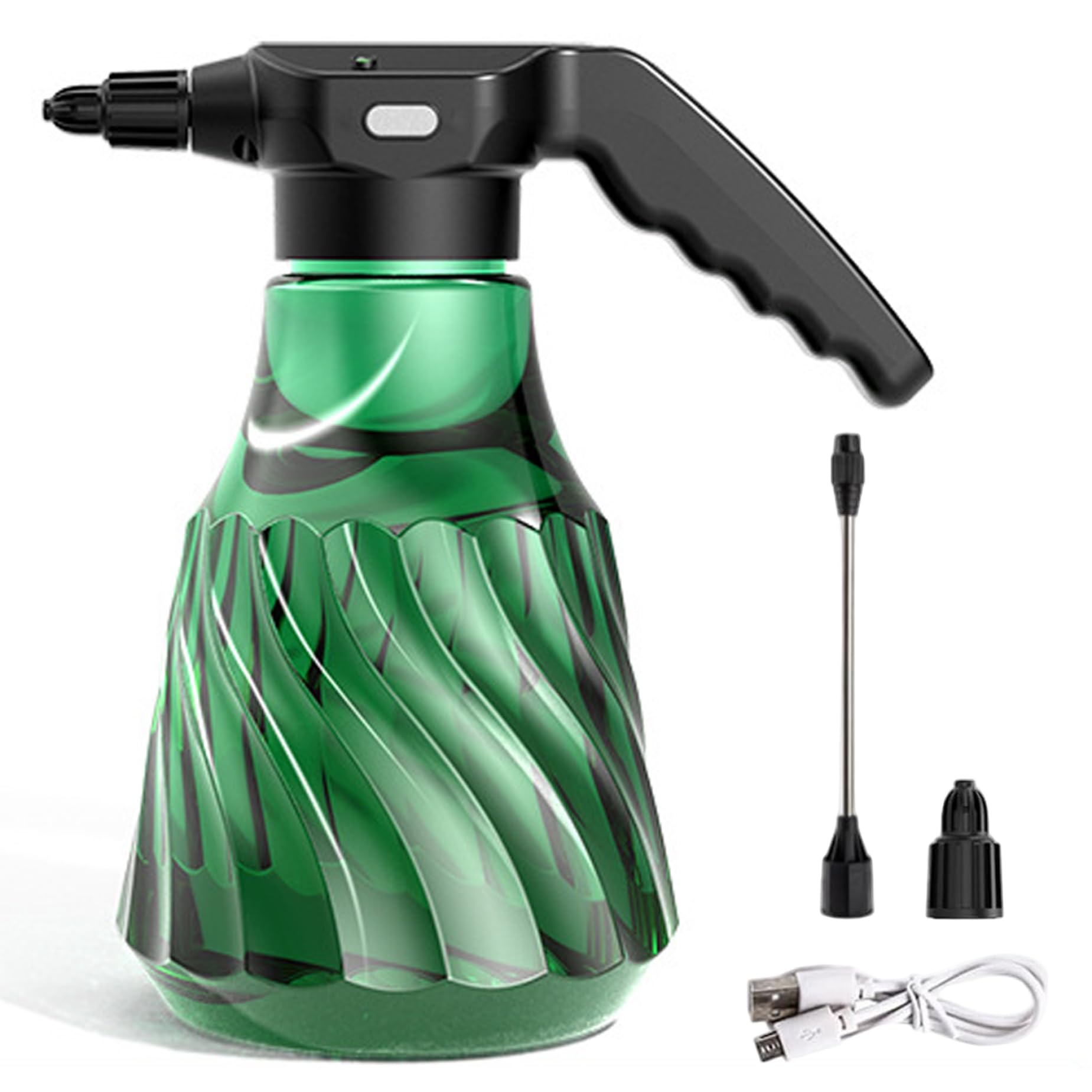 Vaporisateur électrique d'intérieur pour plantes 2000 ml rechargeable avec deux modes de pulvérisation et longue buse pour plantes d'intérieur.