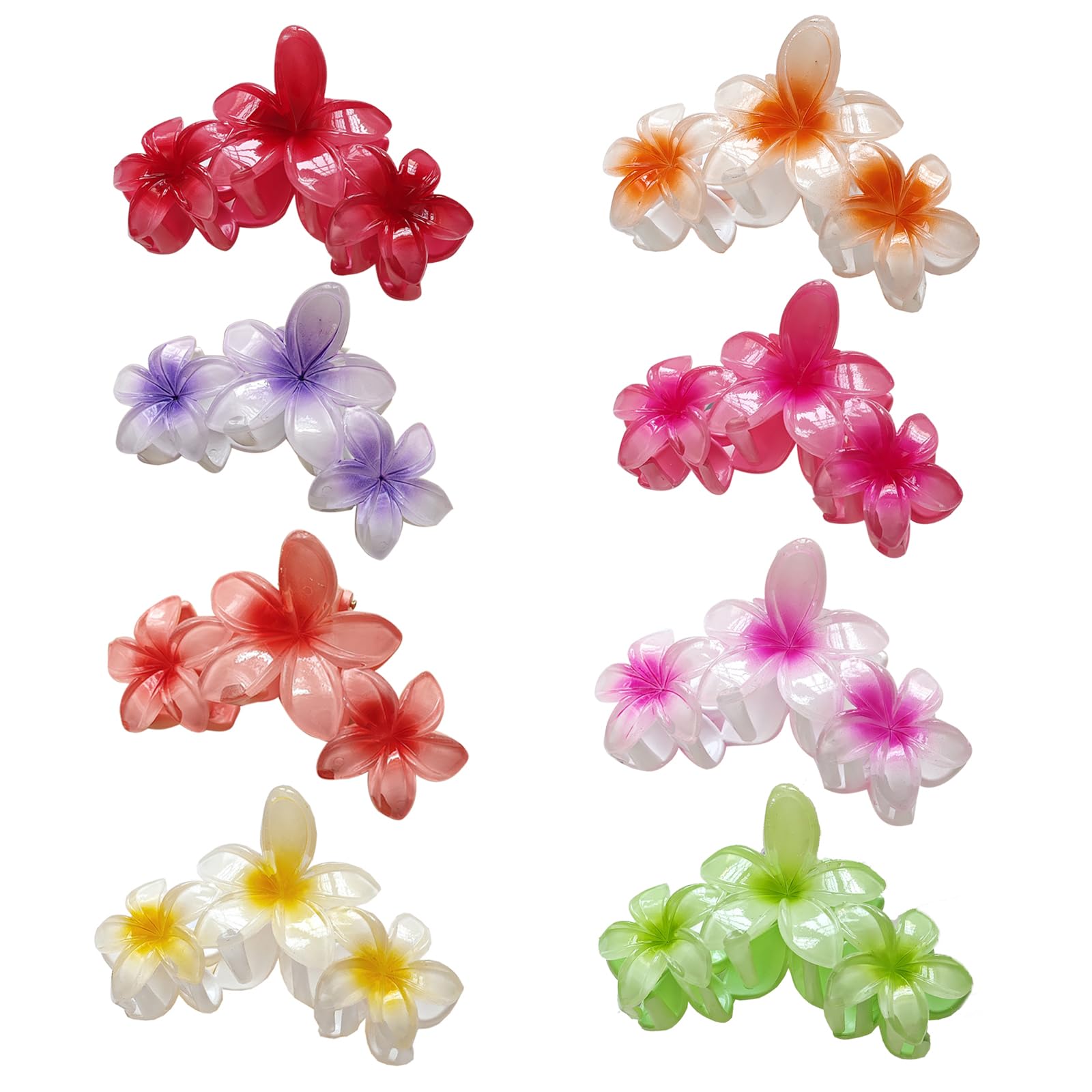 41 Bunte Haarnadeln & Haarspangen – Kreuz-Design, Blumen, Regenbogenfarben