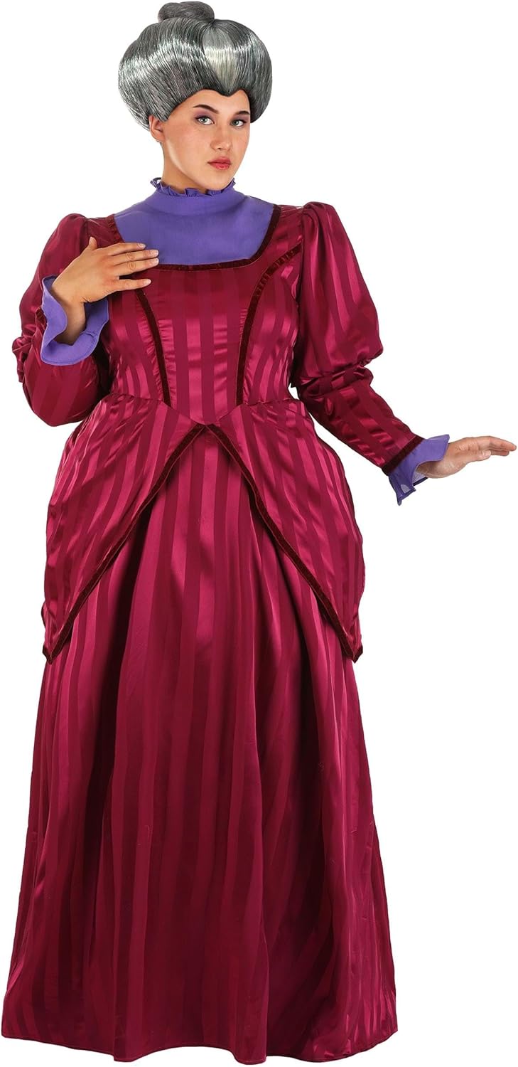 Plus Size Disney Cinderella Lady Tremaine Costume, Womens Wicked Stepmother Halloween Dress