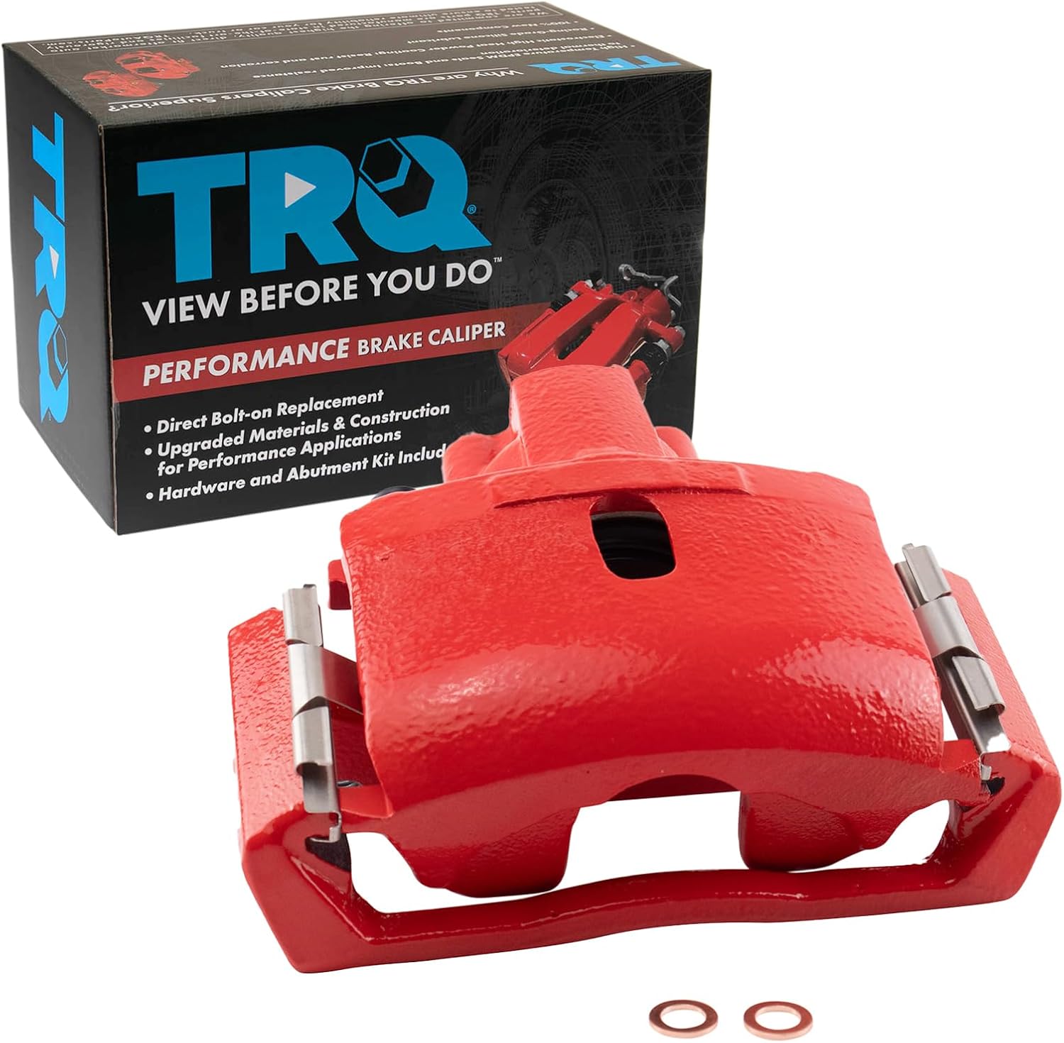 TRQ Rear Left Brake Caliper Compatible with 2007-2009 Chrysler 2002-2010 Dodge 2011-2018 Ram