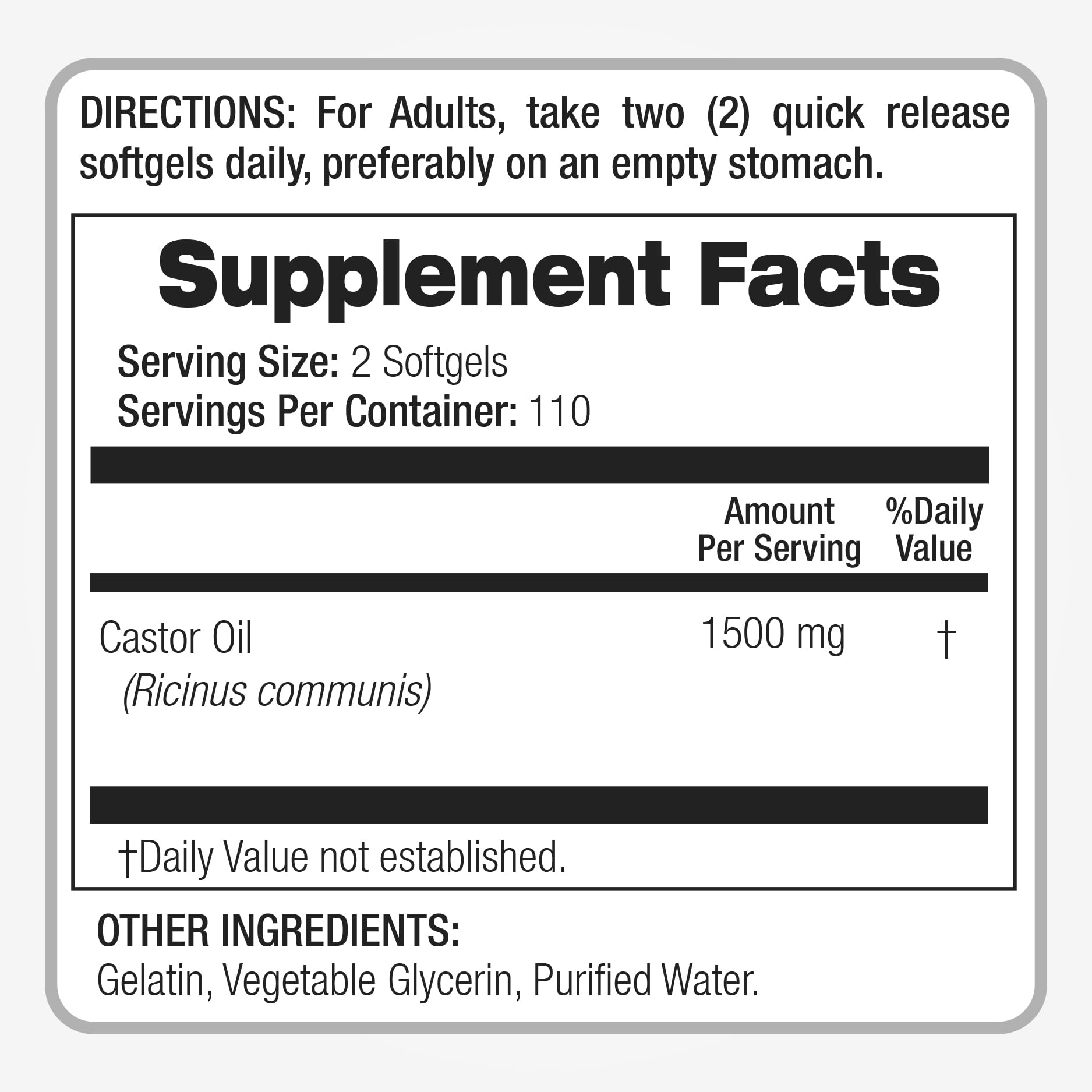 FITO MEDIC'S Lab | Castor Oil Pills |220 softgels |1500 mg| Castor Oil softgels | Concentrate Extract | Ultra high Absorption.