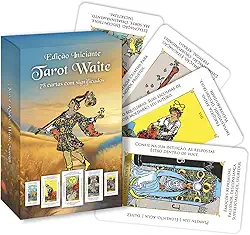 Tarô Waite 78 Cartas Tarot Completo Edição Iniciante com Signicado nas Cartas em Português