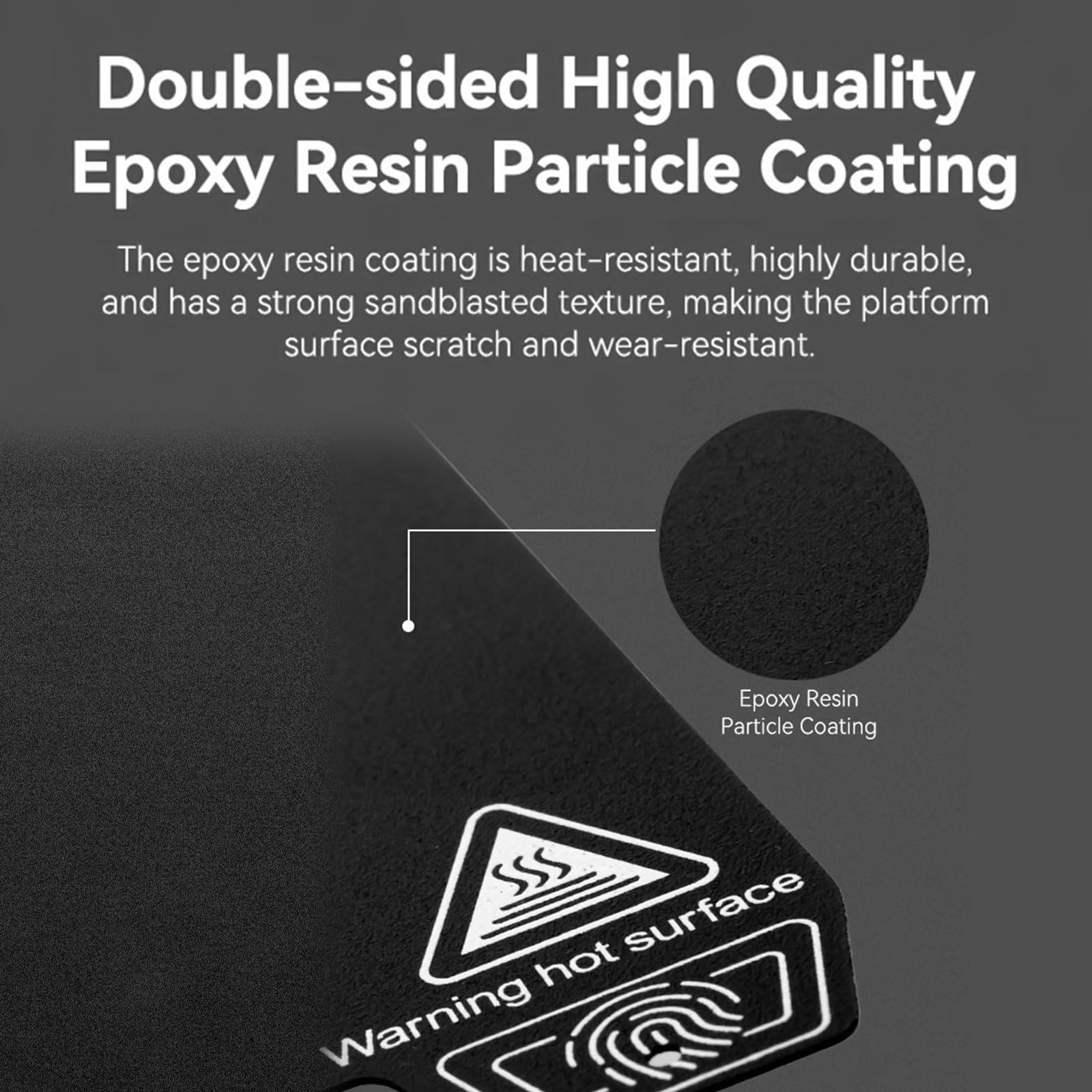 CREALITY K1 Max Build Plate płyta budowlana, żywica epoksydowa, 310 × 315 mm, dwustronna, platforma drukująca Spring Steel Plate kompatybilna z płytą drukującą Creality K1 Max i drukarkami 3D Ender-3