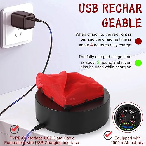 Miniatura 3 de Fuego falso 3D recargable por USB, luz de fuego falsa portátil, luz de llama falsa eléctrica, lámpara de llama falsa, fogata eléctrica de Halloween,