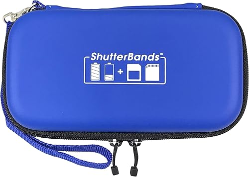Miniatura 3 de Baterías + Funda para tarjetas compatible con baterías Canon LP-E17 + tarjetas de memoria (azul)