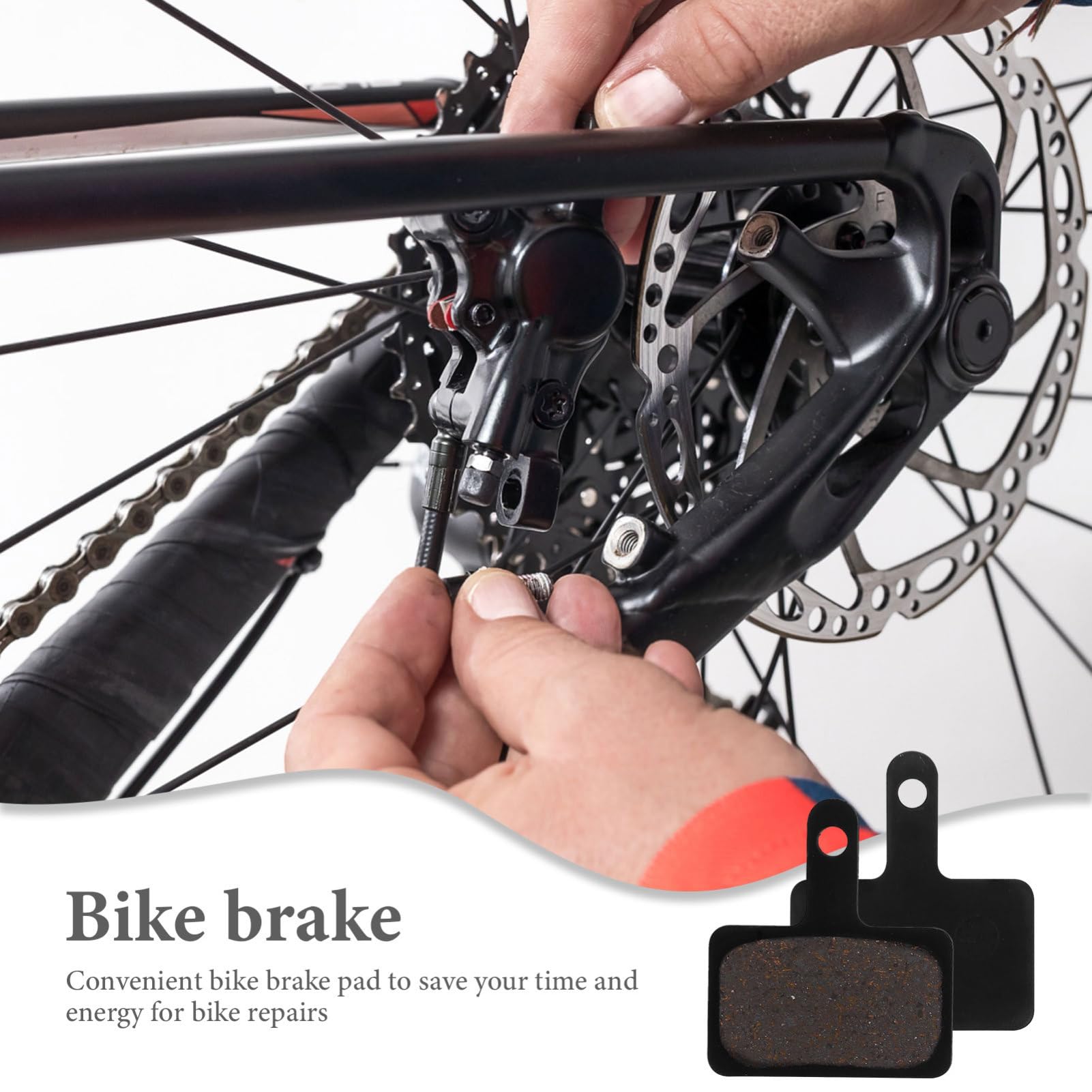 POPETPOP 30 Jeux De Plaquettes De Frein De Vélo Freins De Vélo Bloc De Frein De Vélo Pratique Plaquettes De Frein À Disque De Vélo Remplacement Demi-Plaque Plaquette De Frein Bloc De Frein