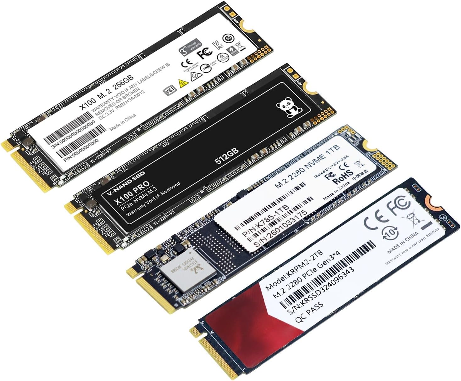 Yahboom 512GB SSD NVMe M.2 2280 PCIe 3.0 Nvme Internal Solid State SSD Drive for Laptop Jetson RPi PCIE Read/Write Speed up to 2500/1500 MB/s (512, GB)