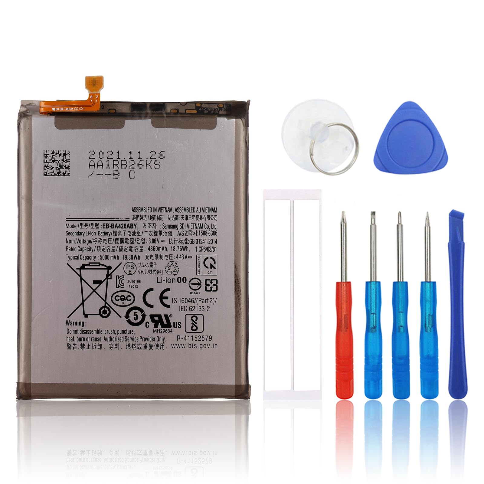 SwarKing Replacement Battery Compatible with Samsung Galaxy A42 5G SM-A426 EB-BA426ABY with Toolkit