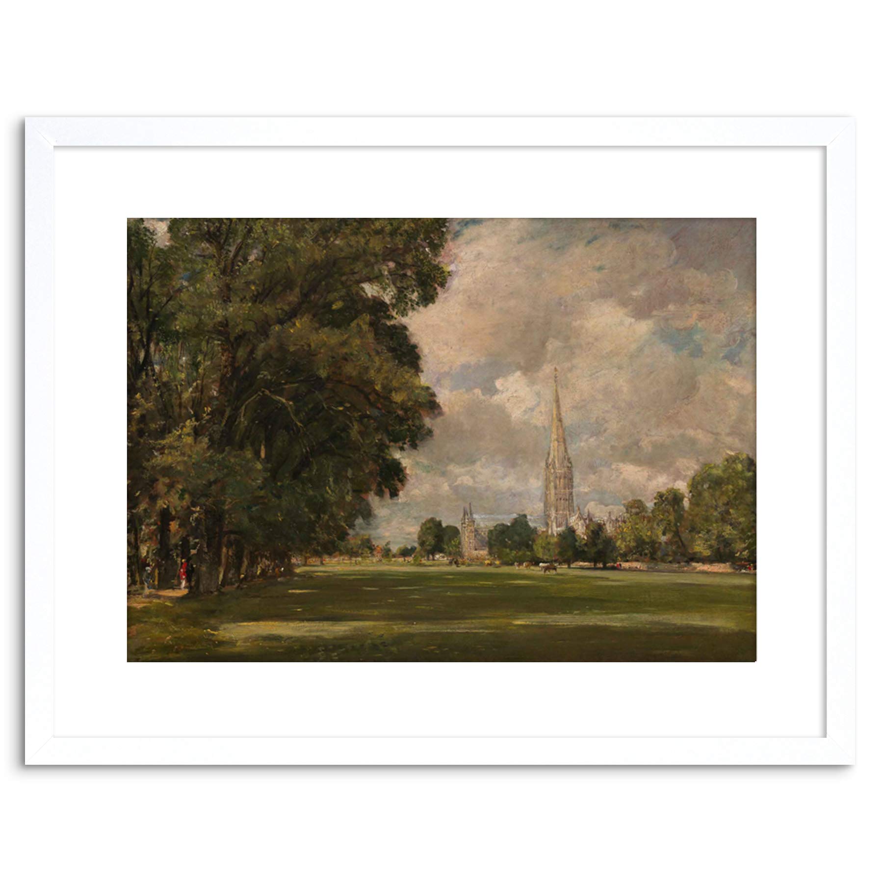 Wee Blue Coo PAINTING CONSTABLE SALISBURY CATHEDRAL LOWER MARSH FRAMED PRINT F97X3765
