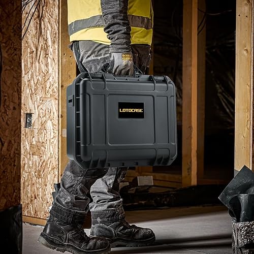 Vista 6 de Estuche para herramienta eléctrica Dewalt Jigsaw – Caja de herramientas dura impermeable para sierra caladora Dewalt 20V DCS334B DCS331B, kit