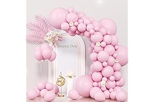 130-Piece Light Pink Balloon Arch Kit: Pastel Pinks Illuminate Your Joyful Moments