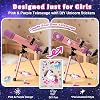 Telescopio para Niñas, 50mm 100x Telescopio Rosa y Púrpura con Calcomanías de Unicornio | Telescopio para principiantes con trípode y calcomanías DIY de unicornio, diseñado para aprendizaje STEM y exploración astronómica. 7