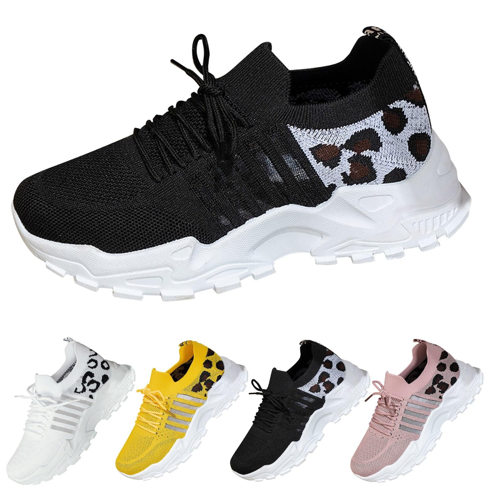 Scarpe Donna Running Comode Pianta Larga Scarpe Comode per Camminare | Calzature Fitness in Tela Morbida per Allenamento Palestra Tennis Camminata Concezione Ergonomica Tessuto Sintetico