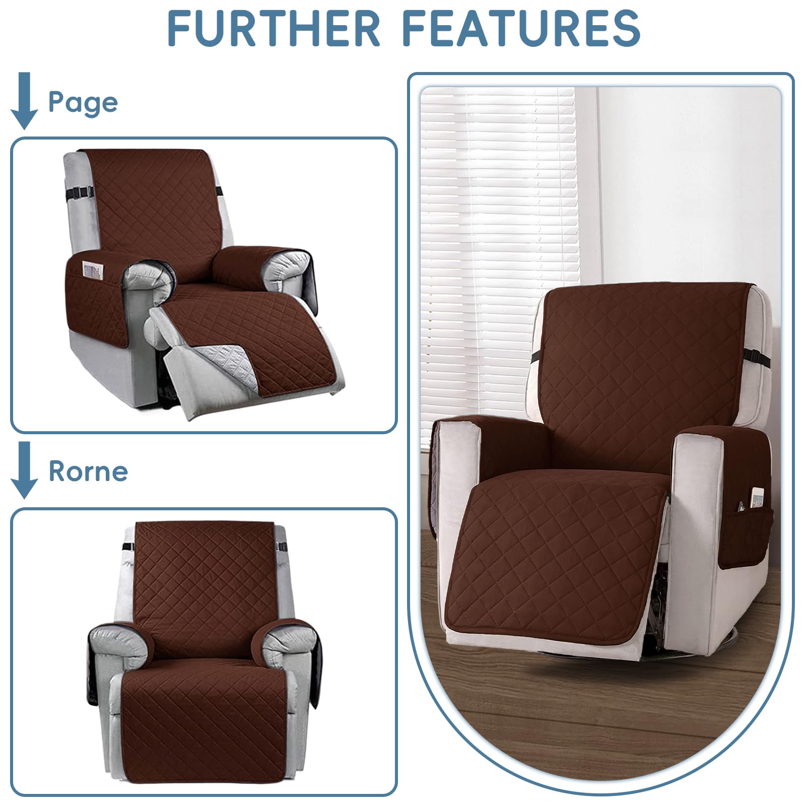 Housse de fauteuil relax - Anti-taches - Solide - Imperméable - Pour chiens et animaux domestiques