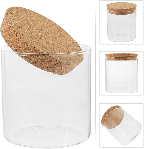 Miniatura 2 de Alipis 2 tarros de vidrio superpuestos, recipientes de harina, recipientes sellados para almacenamiento de alimentos, tarros de vidrio con tapas,