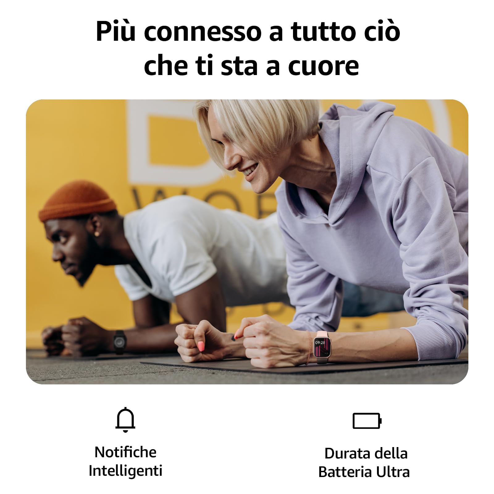 AcclaFit Smartwatch Uomo Donna, 1.85" Full Touch Screen Smartwatch con Effettua/Risposta Chiamate, Fitness Tracker con Pressione Sanguigna e Monitor Sonno, 140+ Sport Step Counter per Android iOS