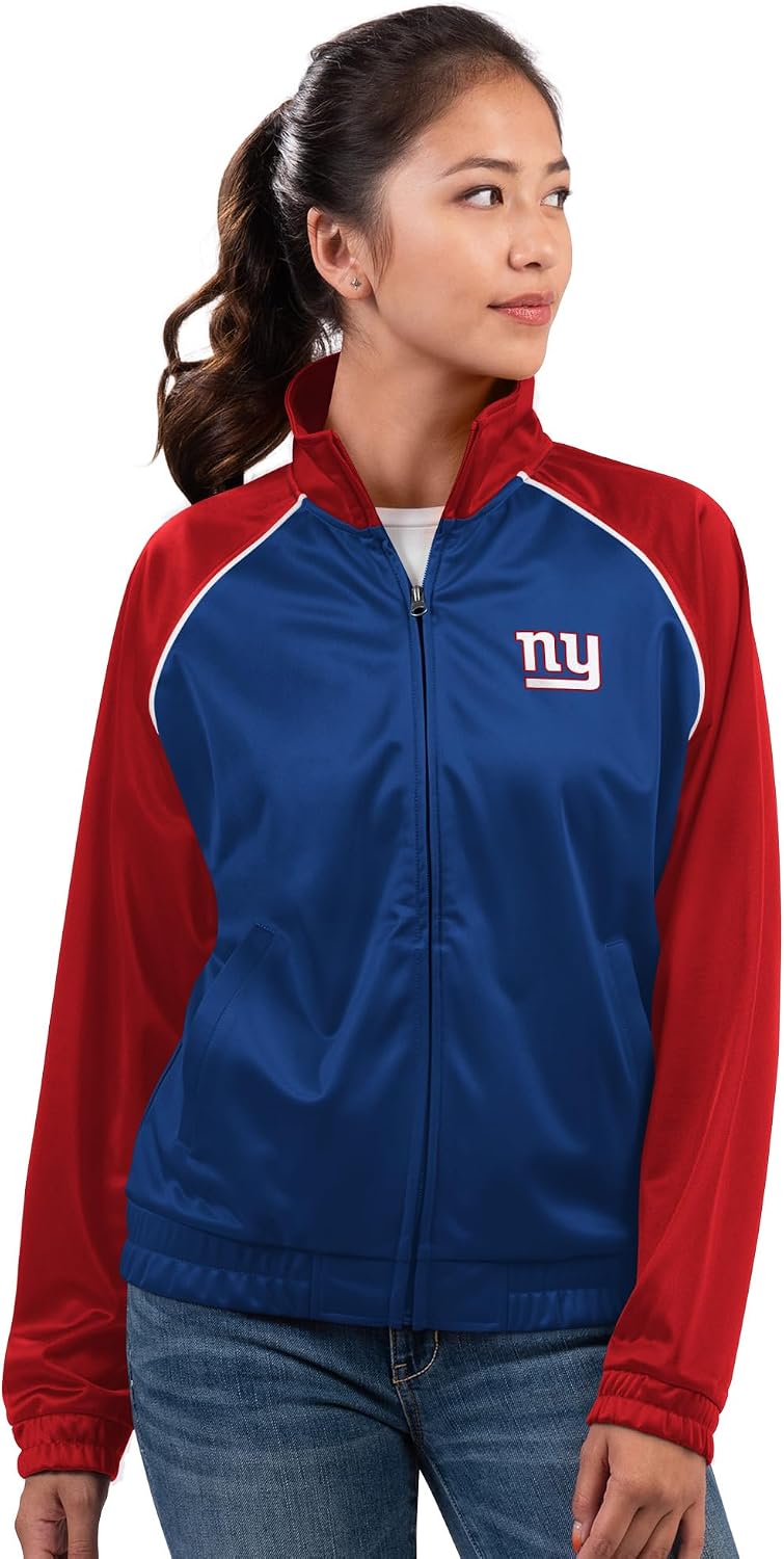 G-III Sports Women's Royal New York Giants Replay Full-Zip Track Jacket
