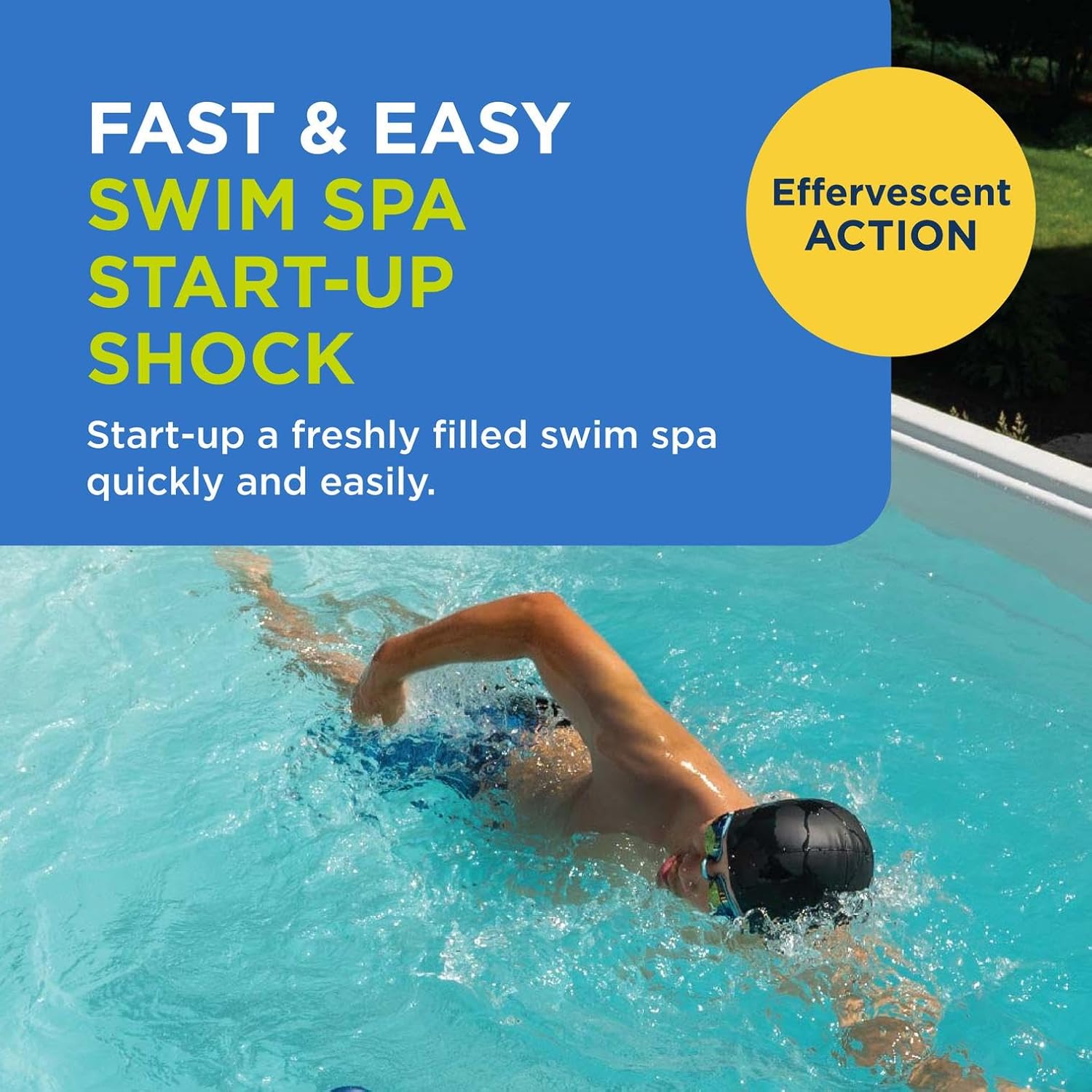 FROG Kick-It for Swim Spas - Start-Up Chlorine Shock Removes Organic Contaminants & Establishes Chlorine Level - Swim Spa Set Up & Treatment - 4 Pack
