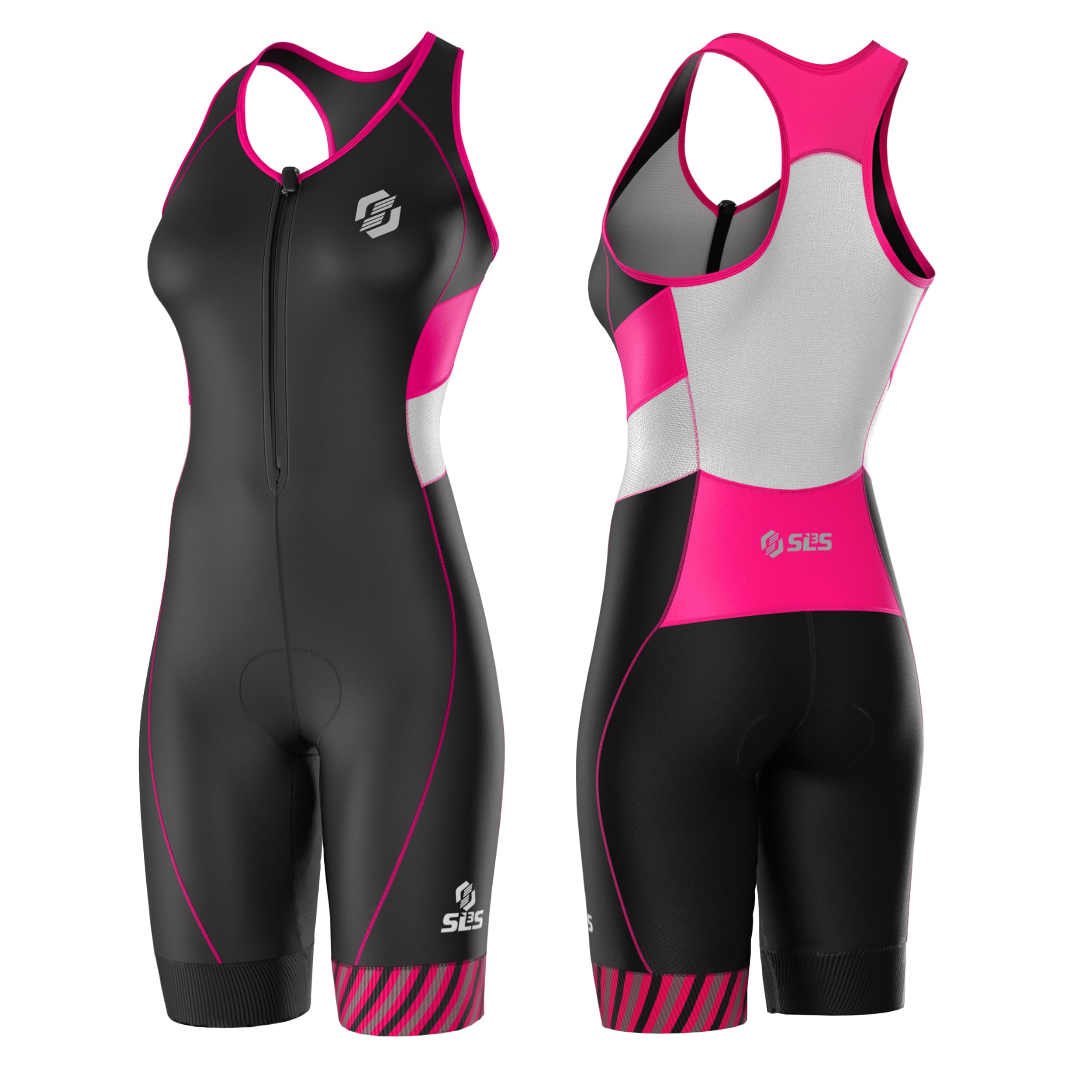 SLS3 Costumes de Triathlon pour Femme - Trisuit sans Manches pour Femme