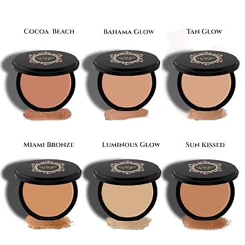 Luxury By Sofia Premium Pressed Bronzer [6 Available Shades] | Natural &Organic Skin Enhancing Ingredients | Hypoallergenic, Highly Pigmented Formula For A Youthful, Sun-Kissed Look (Bahama Glow)