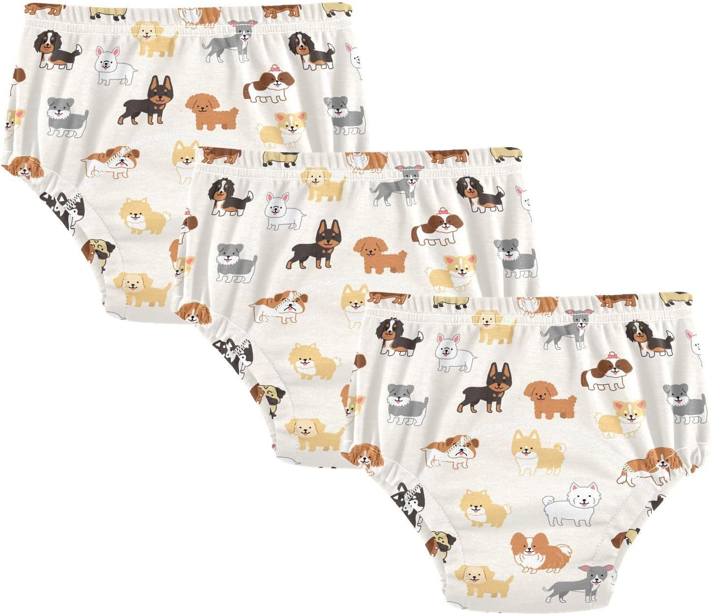 Potty Training Underwear 3 Packs Dogs Soft Toilet Training Pants for Toddler Girls Boys 2T