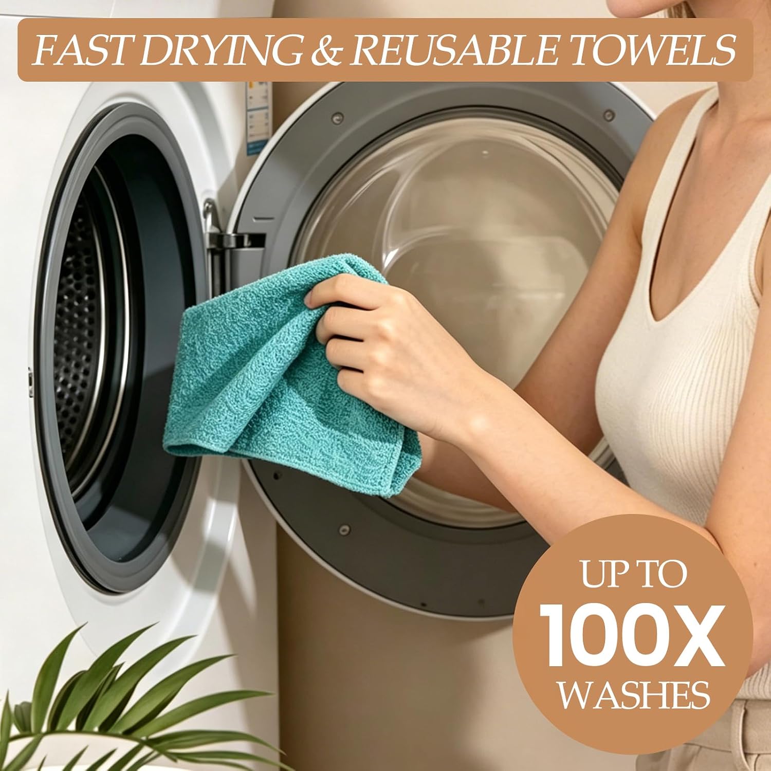 Reusable Paper Towels, 75-Pack,12" x 12"Kitchen and Dish Cleaning(Blue) image 5