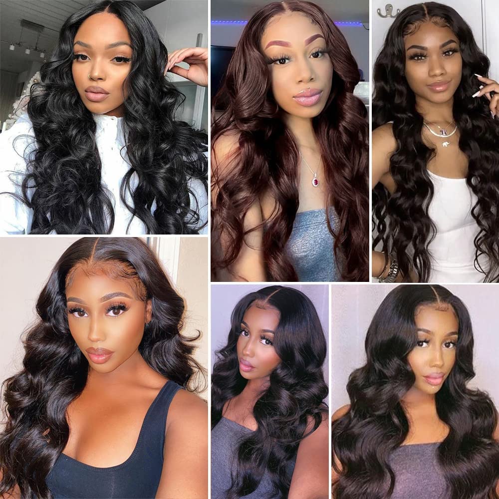 13x6 HD Lace Frontal Closure 14 Inch Brazilian Virgin Remy Human Hair Amazon.com : Brazilian 13x6 Straight Lace Frontal Bleached  main image 2