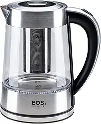 Chaleira Elétrica Eos 1,8 Litros Chef Gourmet Glass Tea Inox Ech04g 110v