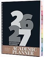Vista 20 de Rileys Academic Planner 2025-2026, agenda diaria, semanal y mensual, julio de 2025 a junio de 2026, páginas de notas para estudiantes