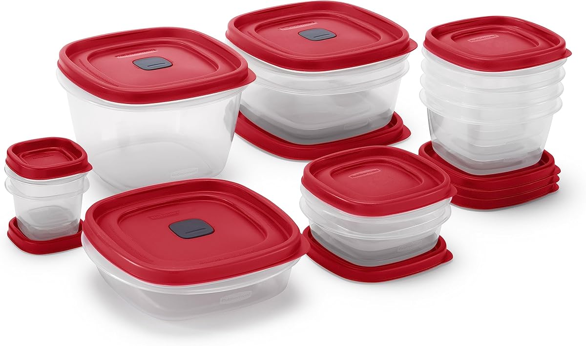Assorted Food Storage Container Set - Case of: 1; Each Pack Qty: 24; Total Items Qty: 24