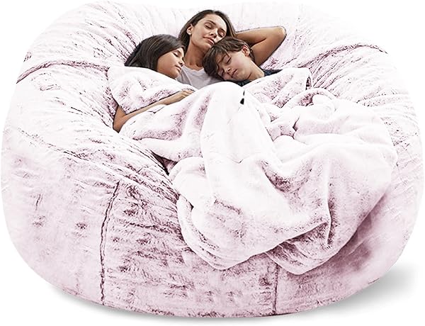 Big Huge Giant Bean Bag Chair for Adults, (No Filler) Bean Bag Chairs in Multiple Sizes and Colors Giant Foam-Filling Re